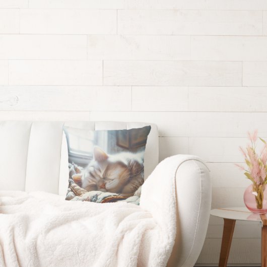 スリープ子猫オンオールドキルト クッション (ソファ)