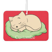 スリープ子猫サンダー_コーブ カーエアーフレッシュナー (正面)