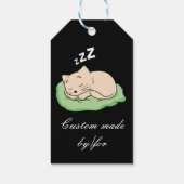 スリープ子猫サンダー_コーブ ギフトタグ (裏面)