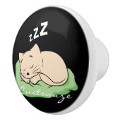 スリープ子猫サンダー_コーブ セラミックノブ (右)