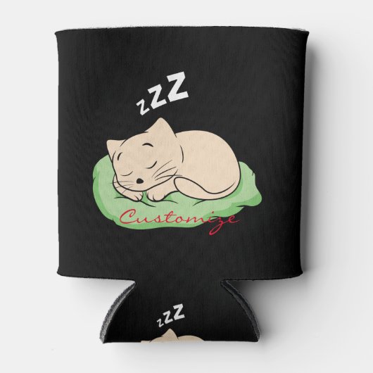 スリープ子猫サンダー_コーブ 缶クーラー (正面)