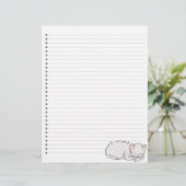 スリープ子猫ラインレターヘッド (スタンド正面)