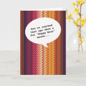 スリープ恋人ハッピーアワーゲッチオールドおもしろい誕生日 カード (黄色い花)