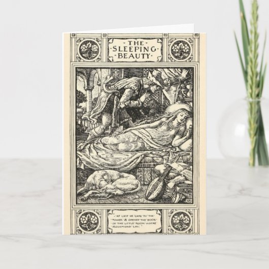 スリープ美しいグリーティングカード カード (正面)