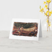 スリープ美しいグリーティングカード カード (黄色い花)