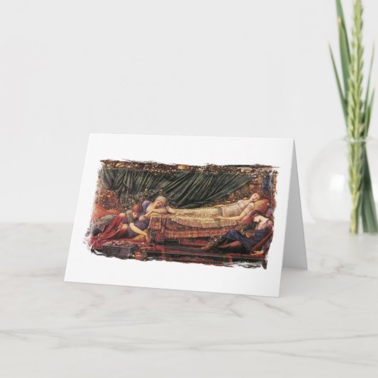 スリープ美しいグリーティングカード カード (正面)