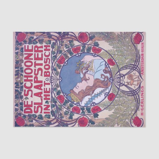 スリープ美しい、カバーアート、ヴァンカスペル 薄葉紙 (正面)