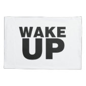 スリープ解除（黒） 枕カバー (裏面)