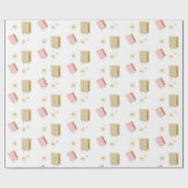 スリープ読リアップト文学本恋人アイボリー ラッピングペーパー (フラット)