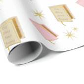 スリープ読リアップト文学本恋人アイボリー ラッピングペーパー (ロールコーナー)