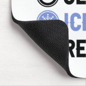 スリープ食べアイスバスビムホフコールドシャワーアイスマン マウスパッド (コーナー)