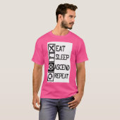 スリープ食べアセンドリピート Tシャツ (正面フル)