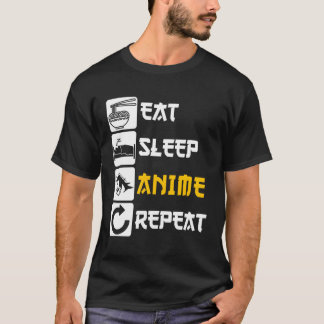 スリープ食べアニメリピートGa日本ことわざコスプレK-P Tシャツ