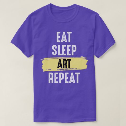 スリープ食べアートリピート Tシャツ (デザイン正面)