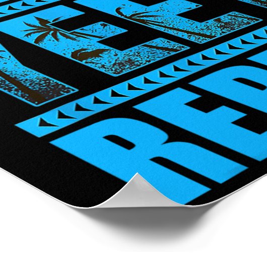 スリープ食べイエーの繰り返しヴィンテージ ポスター (角)