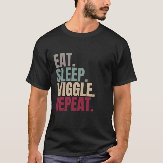 スリープ食べウィグルリピート Tシャツ (正面)
