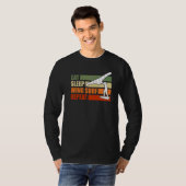 スリープ食べウィングフォイル翼サーフウィングサーフ Tシャツ (正面フル)
