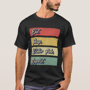 スリープ食べウォーターポロリピーター水ポロ Tシャツ