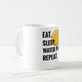 スリープ食べウォーターポロリピート水ポロプレーヤーギフト コーヒーマグカップ (正面左)