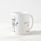 スリープ食べウンチリペアキュート10月スケルトン生まれたばかりの コーヒーマグカップ (正面右)