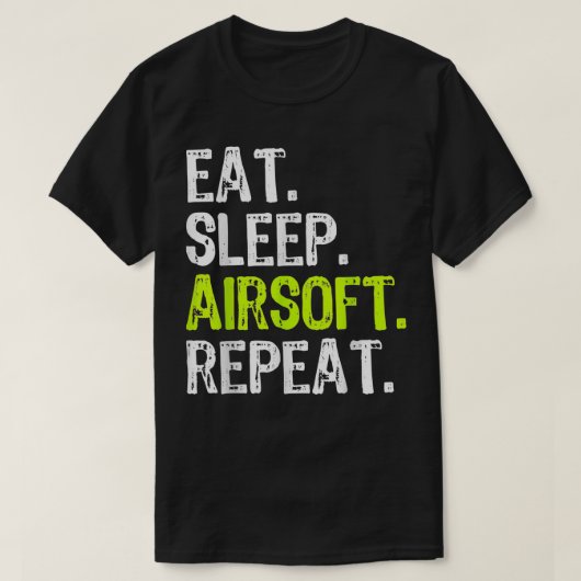 スリープ食べエアソフトリピートAirSoft1 Tシャツ (デザイン正面)