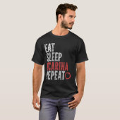 スリープ食べオカリナリピート Tシャツ (正面フル)