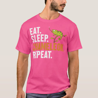 スリープ食べカメレオンリピーターVeiled Panther Lover Ch Tシャツ