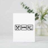 スリープ食べキテサーフィン ポストカード (スタンド正面)