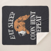 スリープ食べクーン狩りリピーターかわいい シェルパブランケット (正面(横))