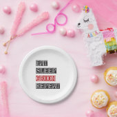 スリープ食べグルームリピート ペーパープレート (パーティー)