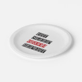 スリープ食べグルームリピート ペーパープレート (アングル)