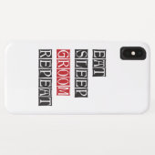 スリープ食べグルームリピート Case-Mate iPhoneケース (裏面(横))