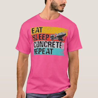スリープ食べコンクリおもしろいートトラックDri Tシャツ