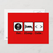 スリープ食べコードおたく衣服 ポストカード (正面/裏面)