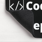 スリープ食べコードのリピーター・マウス・マット マウスパッド (コーナー)