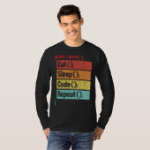 スリープ食べコードリピートSoftware Developer It Tech 1 Tシャツ (正面フル)