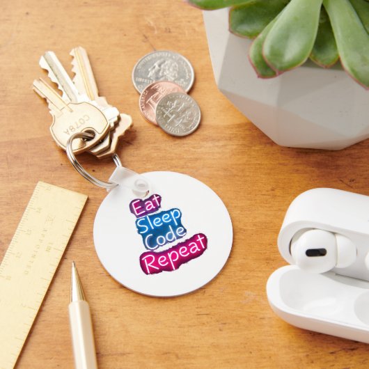 スリープ食べコード繰り返し キーホルダー (デスク)