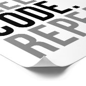 スリープ食べコード繰り返し ポスター (角)