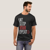 スリープ食べサイターリピート Tシャツ (正面フル)