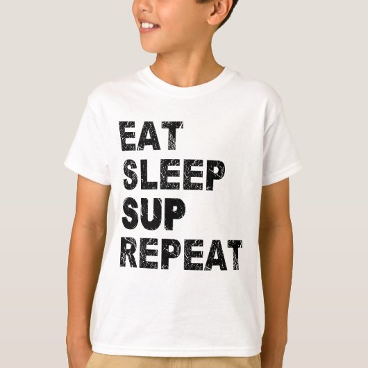 スリープ食べサップの繰り返し Tシャツ (正面)