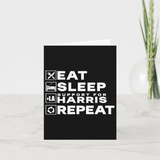 スリープ食べサポートHarris Repeat Kamala Harris 2024 カード (正面)