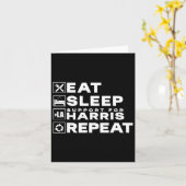 スリープ食べサポートHarris Repeat Kamala Harris 2024 カード (黄色い花)