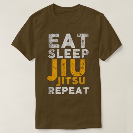 スリープ食べジウ実繰り返し Tシャツ (デザイン正面)