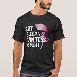 スリープ食べスピントスリピートカラーガードウィンターガー Tシャツ