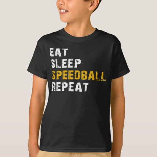 スリープ食べスピードボール Tシャツ (正面)