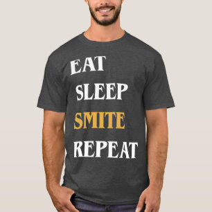スリープ食べスミートリピートおもしろいパラディン Tシャツ