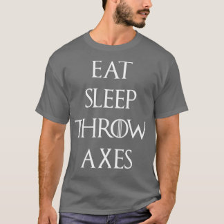 スリープ食べスロー軸 Tシャツ