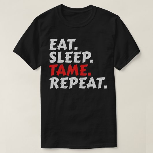 スリープ食べタスクの繰り返し Tシャツ (デザイン正面)