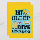 スリープ食べダイビング繰り返し シーズンカード (正面/裏面)