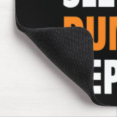 スリープ食べダンクリピートおもしろいバスケットボール マウスパッド (コーナー)